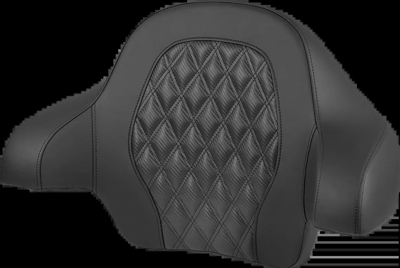 Saddlemen Tour-Pak Backrest Pad - Lattice Stitch - Black Stitch - FL '14-'25 - 814-07-20700