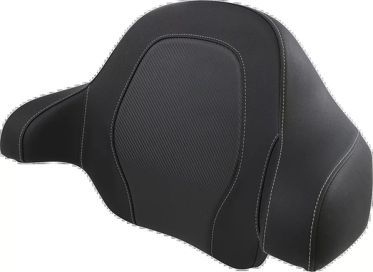 Saddlemen Tour-Pak Backrest Pad - RoadSofa - Black - Carbon Fiber - FL '14-'23 - 814-07-TPACK-CF
