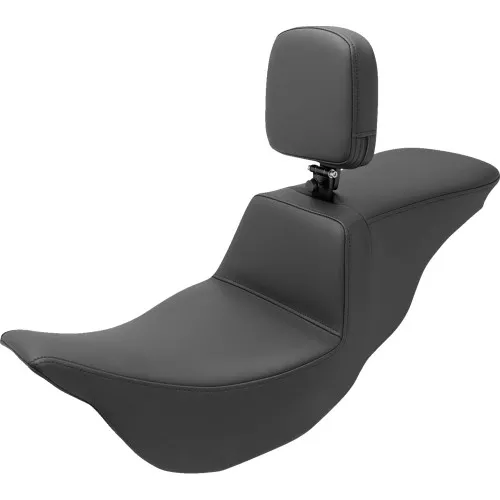 Saddlemen Tour Step-Up Seat & Backrest for 2008-2023 Harley Touring - Smooth