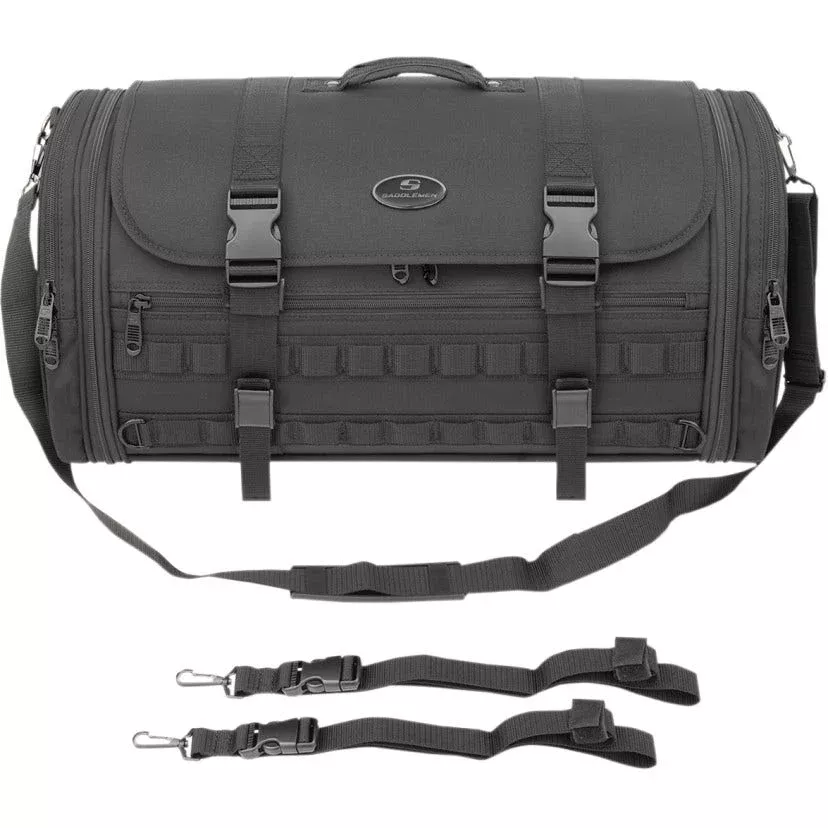 Saddlemen TR3300DE Black Tactical MOLLE Rack Bag Luggage Harley & Metric