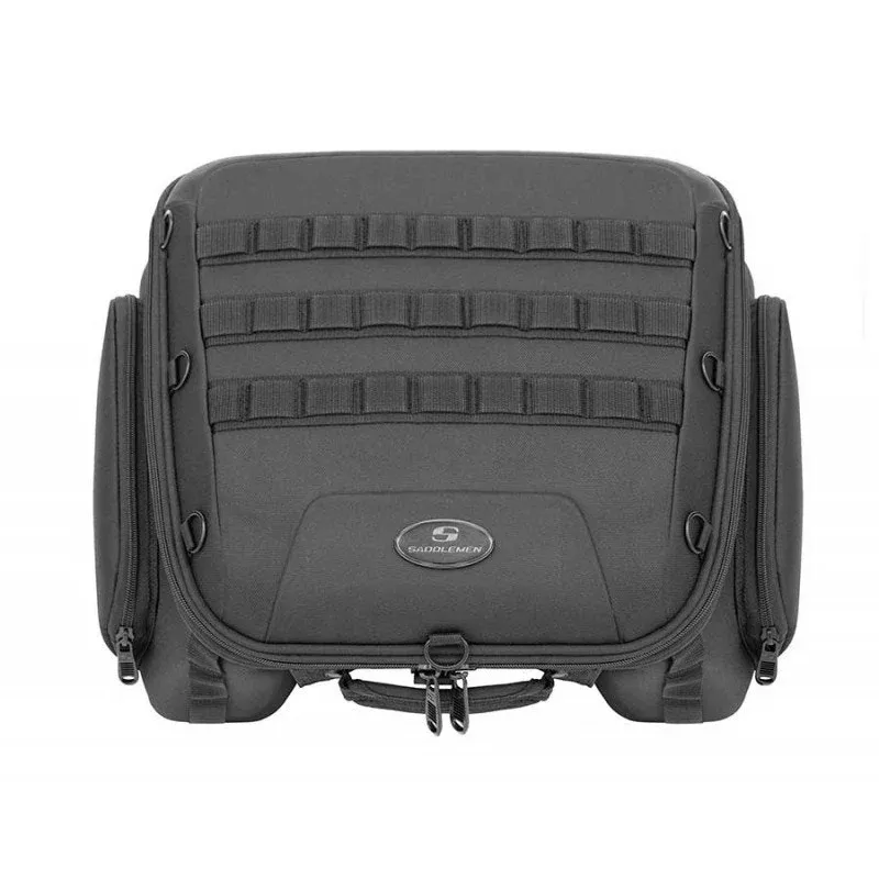 Saddlemen TS1620S Black Tactical MOLLE Tunnel Tail Bag Luggage Harley & Metric
