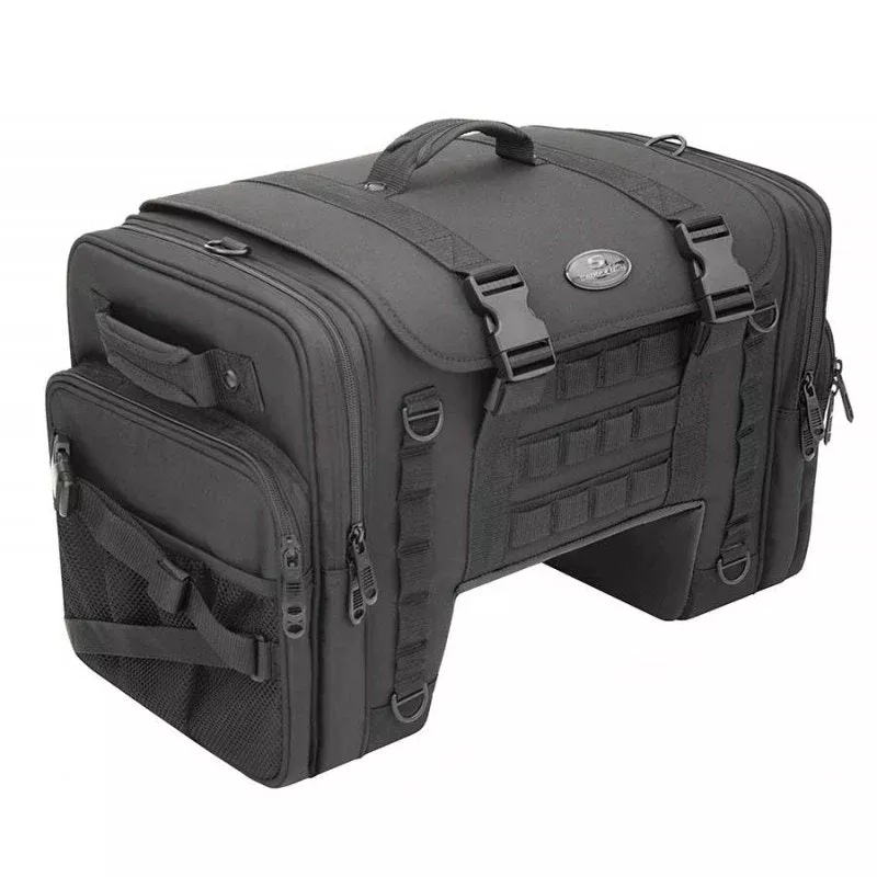Saddlemen TS3200DE Tactical Deluxe Cruiser Tail Bag Saddlestow Harley Metric