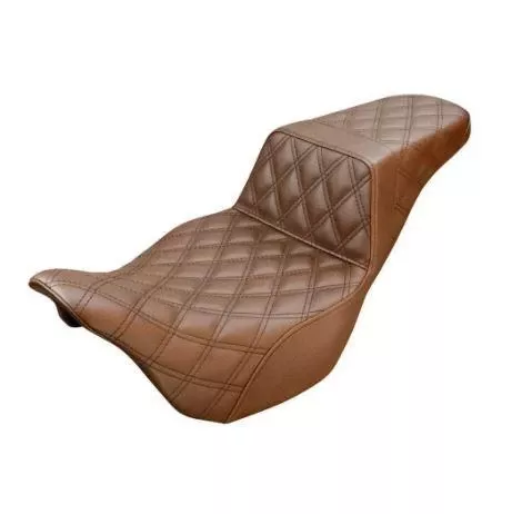 SaddlemenStep Up LS Seat for '08-Up Harley Davidson Touring - Brown (Not for '24-Up FLHX/FLTR Models)