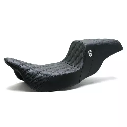 San Diego Customs Pro Series Performance Gripper Seat for 2008-2023 Harley Touring - Bronze Stitch
