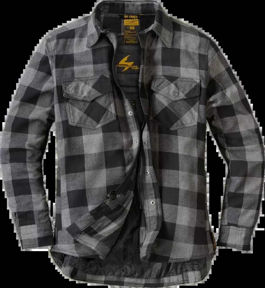 Scorpion EXO Covert Women's Flannel | Black/Grey | Large