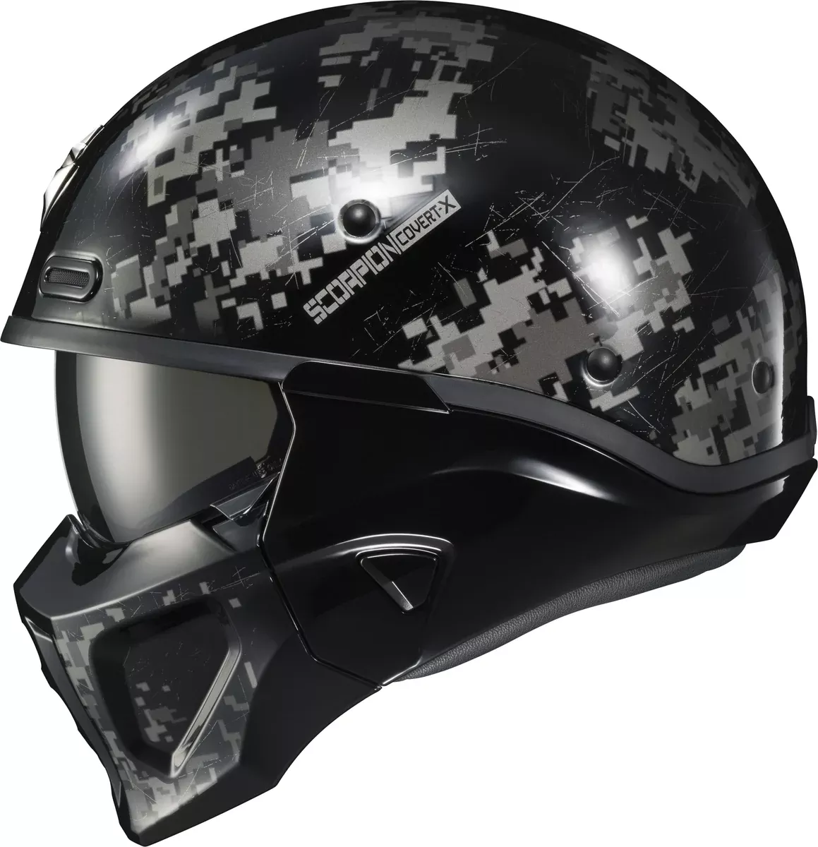 Scorpion EXO COVERT X OPEN FACE HELMET DIGICAMO MD