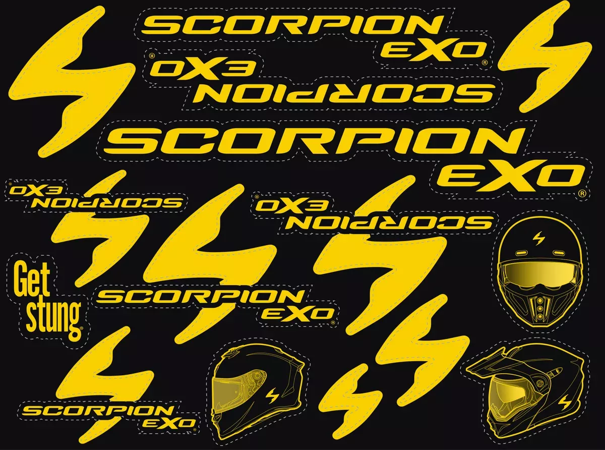 Scorpion EXO Sticker Sheet 2022