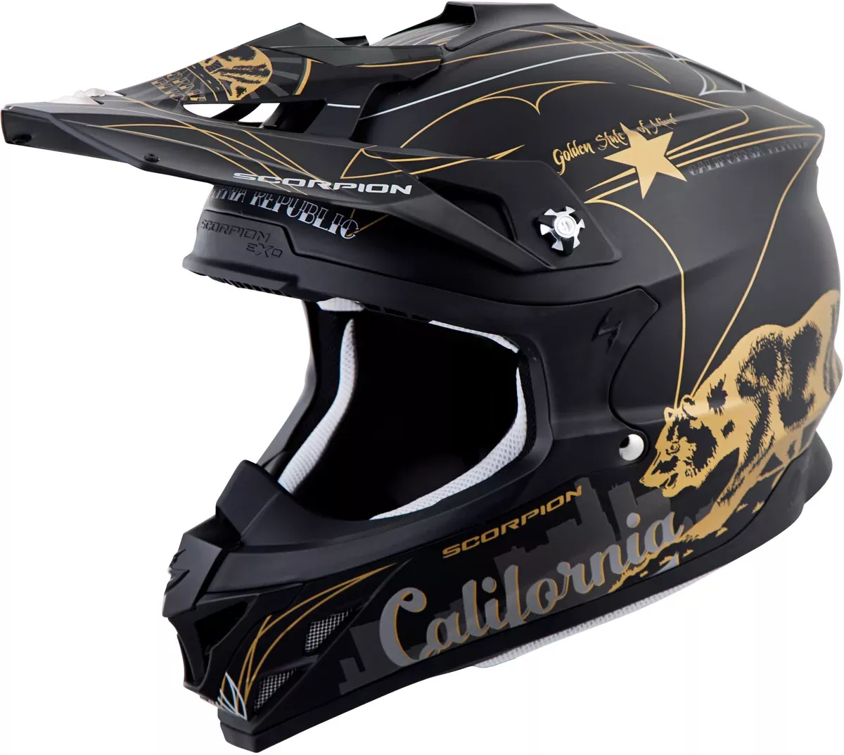 Scorpion EXO VX-35 Offroad Golden State Helmet