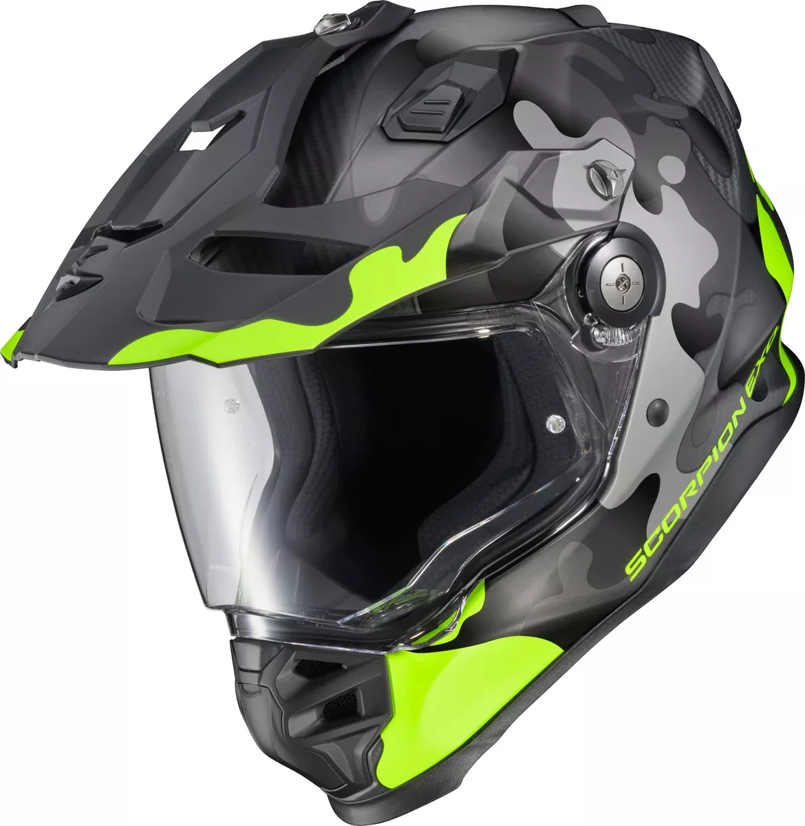 Scorpion EXO XT9000 Carbon Full Face Helmet | Gilley Hi-Vis/Grey | Medium