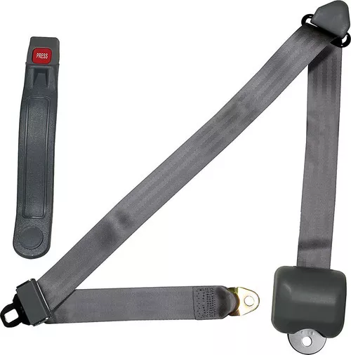 Seat Belt Retractable 3pt Gray ALL98116