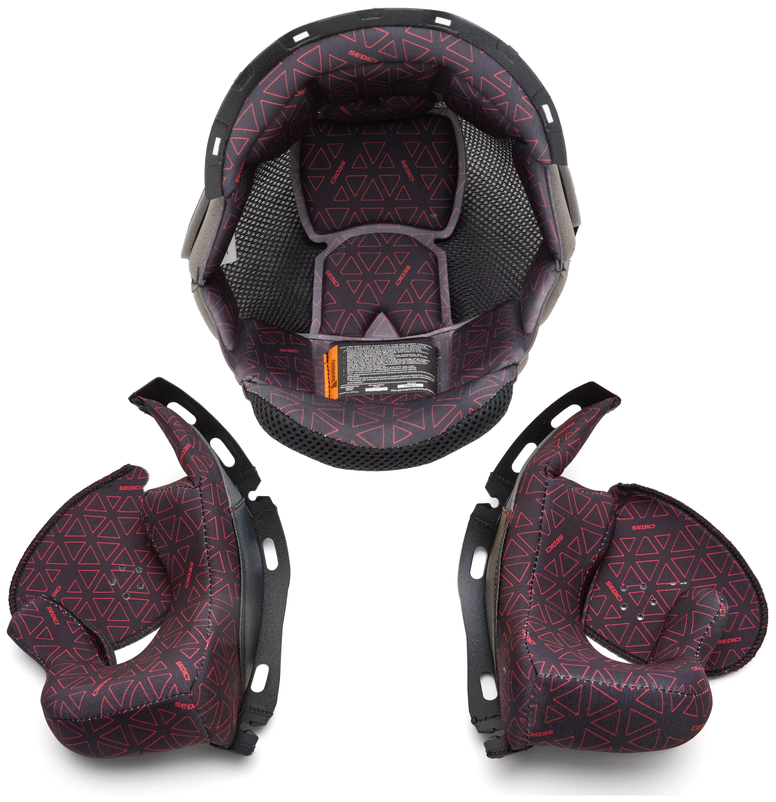 SEDICI Strada 3 Cheek Pad and Helmet Liner Kit (2XS)