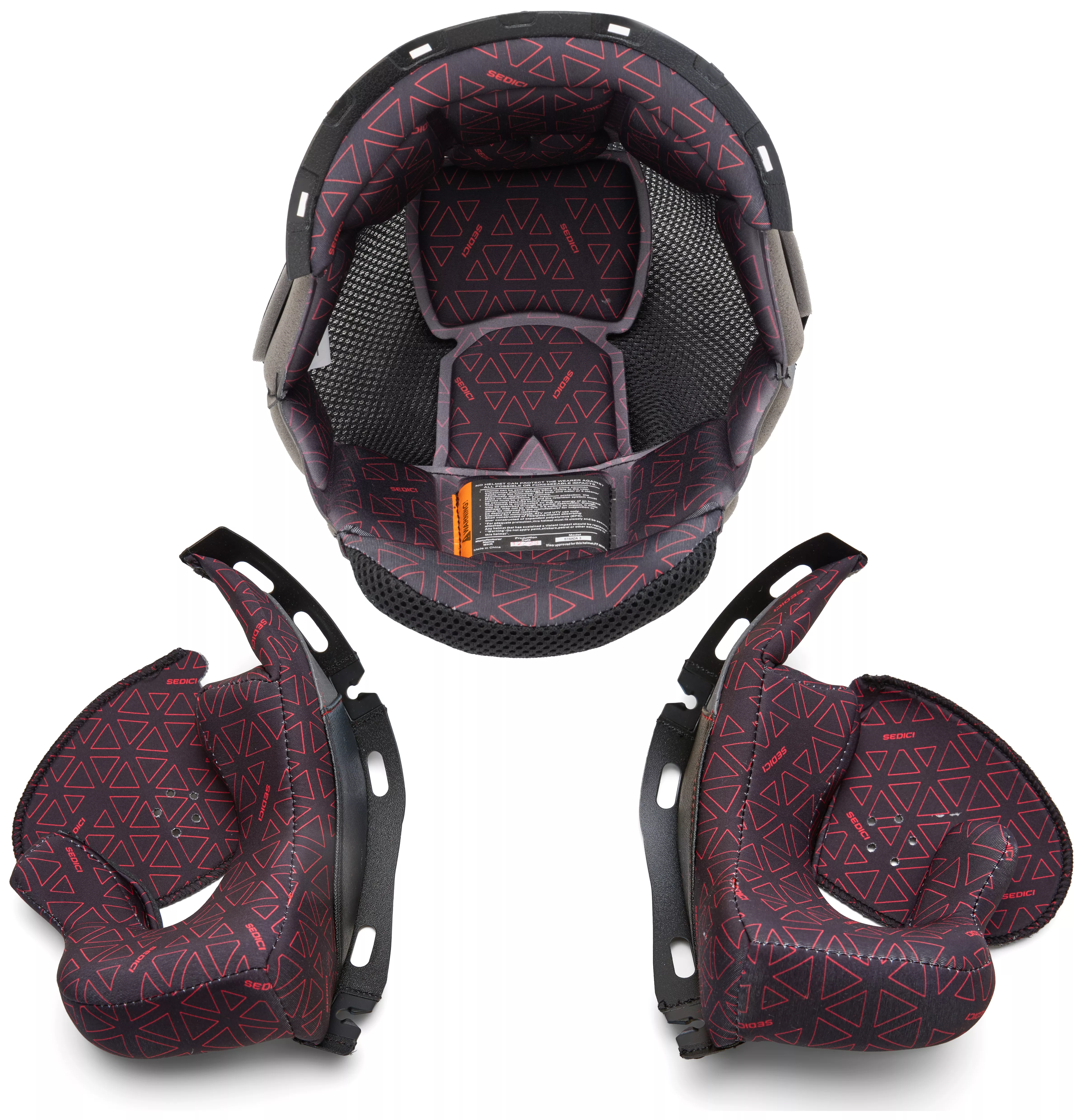SEDICI Strada 3 Cheek Pad and Helmet Liner Kit (2XS)