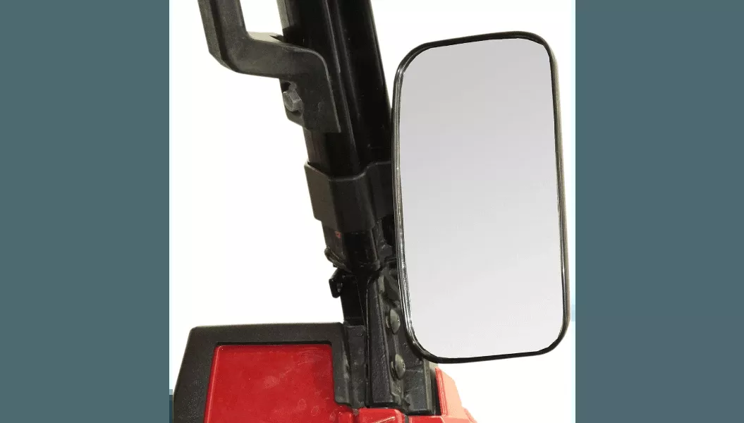 Seizmik Basic Rectangle Side View Mirror for Polaris Pro Fit/Can Am Profiled ROPS - Black