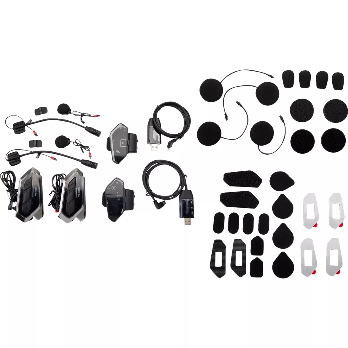 SENA 4402-0899 50R-02D 50R Low Profile Mesh Intercom™ Headsets Intercom – 50R – HD Speakers – Dual Pack
