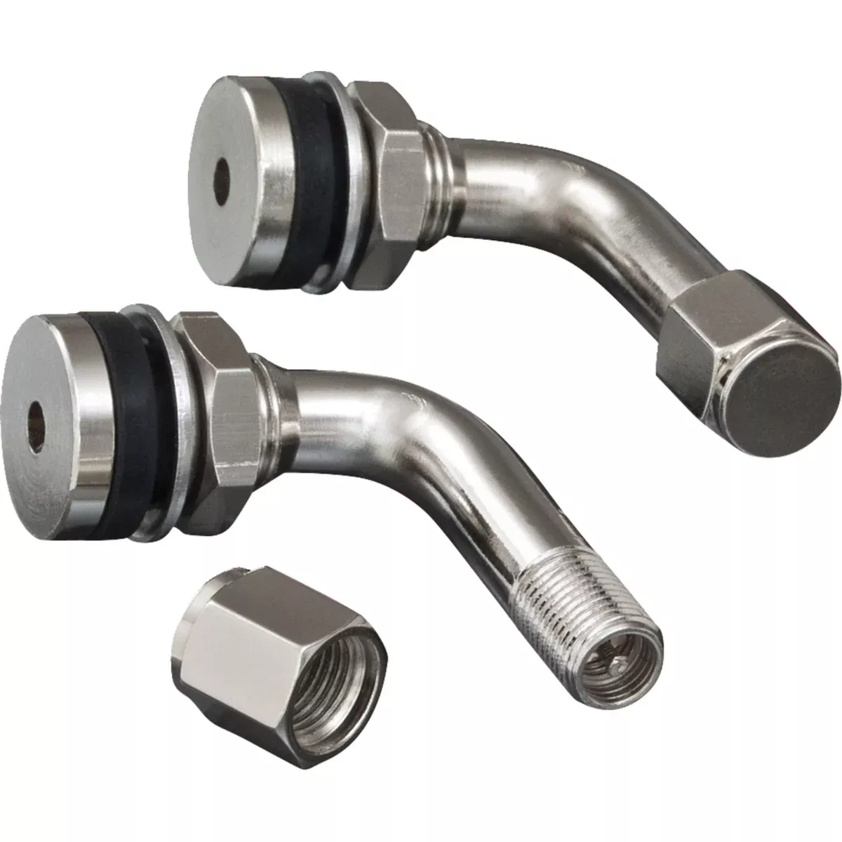 SHOW CHROME 0360-0078 5-802 90° Valve Stem Valve Stems – 90° Bend – Pair