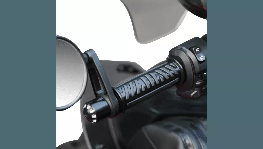 Show Chrome Combat Billet Grips for '19-Up Can Am Ryker - Black