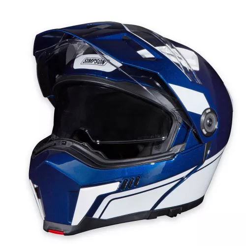 Simpson Journey Bandit Modular Helmet - Blue/White