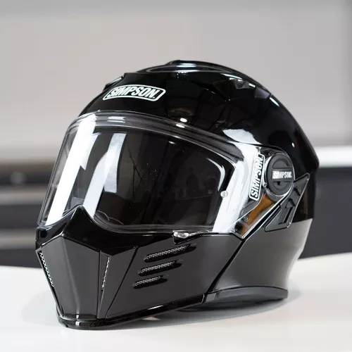 Simpson Mod Bandit Modular Motorcycle Helmet - Gloss Black
