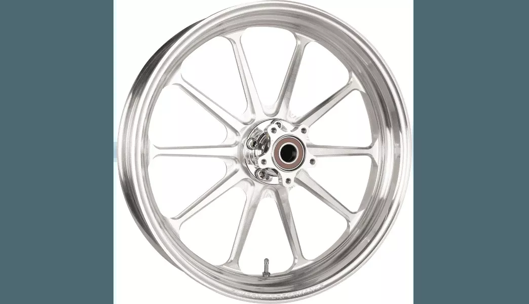Slyfox 21"x3.50" Dual Disc Track Pro Front Wheel for '08-Up Harley Davidson Touring - Chrome WITH ABS