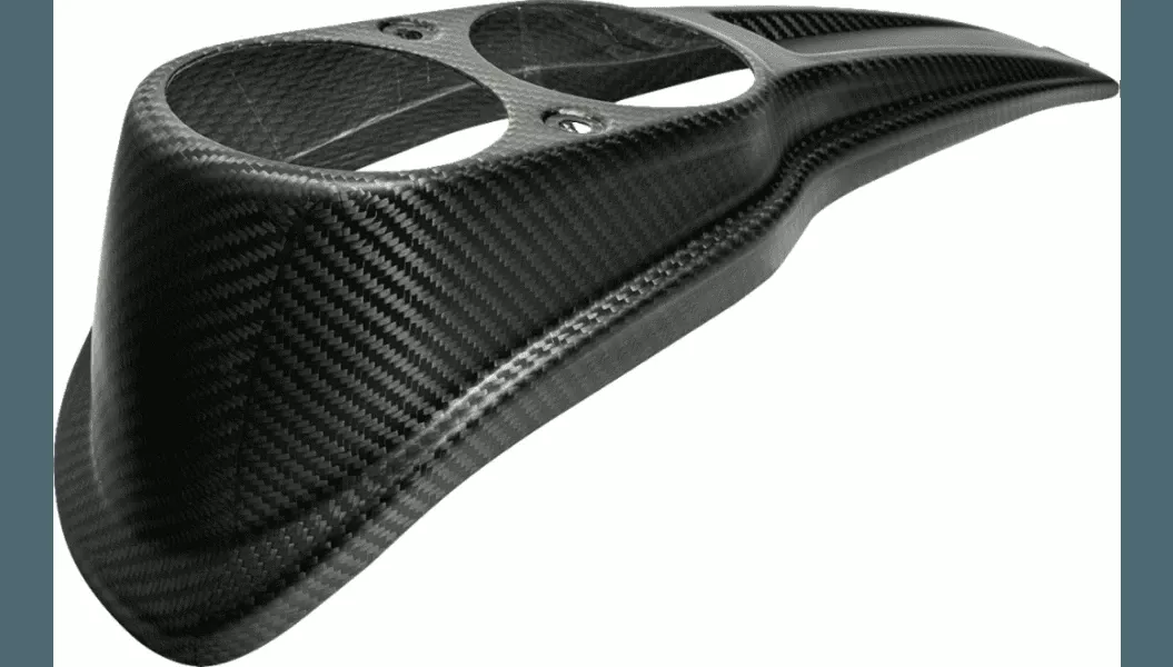 SlyFox Carbon Fiber Dash Panel for '18-21 Harley Davidson Softail Lowrider S - Matte Black