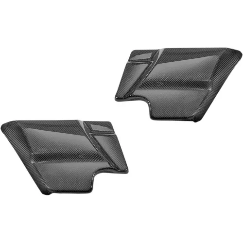 Slyfox Carbon Fiber Side Covers for 2014-2023 Harley Touring - Gloss