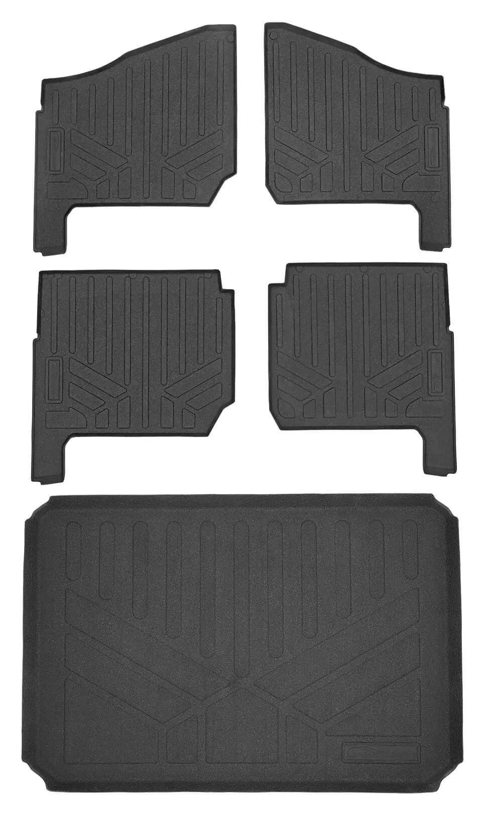Smartliner UTV Rugged Rubber Floor Liners Polaris Ranger 1000 / Crew 1000 2019-2026