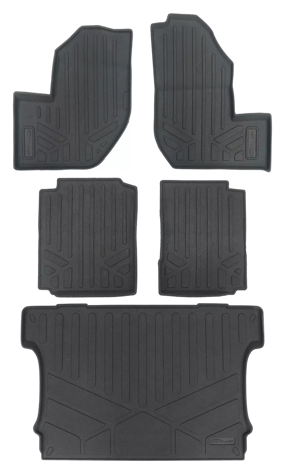 Smartliner UTV Rugged Rubber Floor Liners Yamaha Wolverine RMAX2 / RMAX4 2018-2025