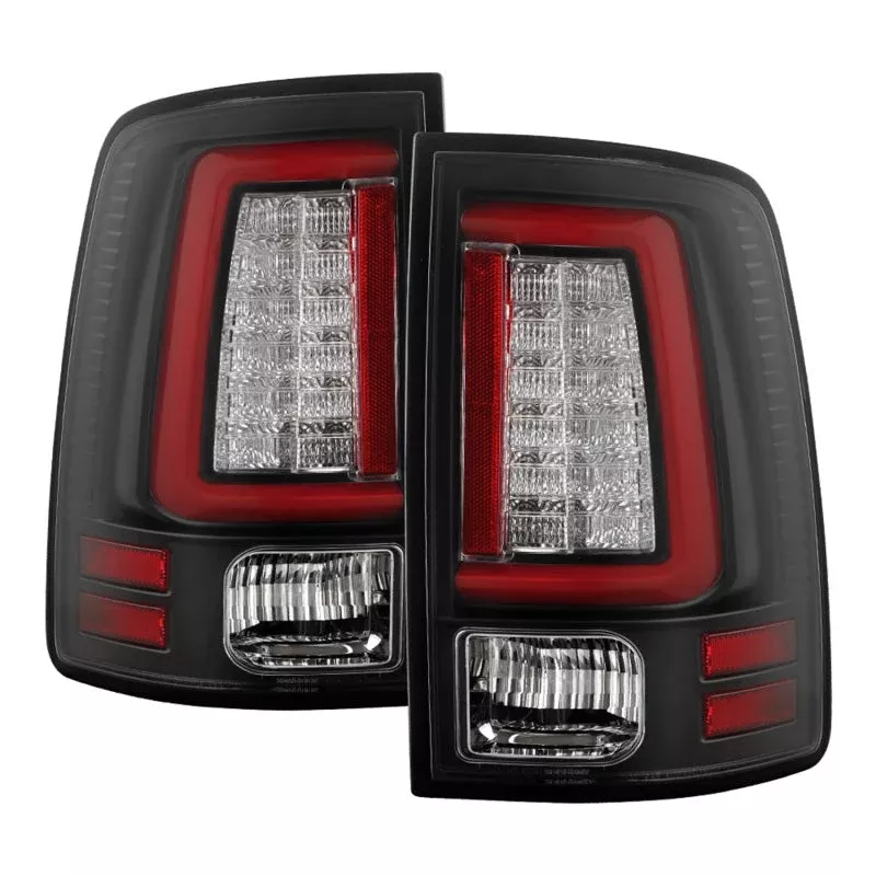 SPYDER 09-18 Dodge Ram Red Light Bar LED Tail Lights – Black (ALT-YD-DRAM09V2-RBLED-Bk) 5089472