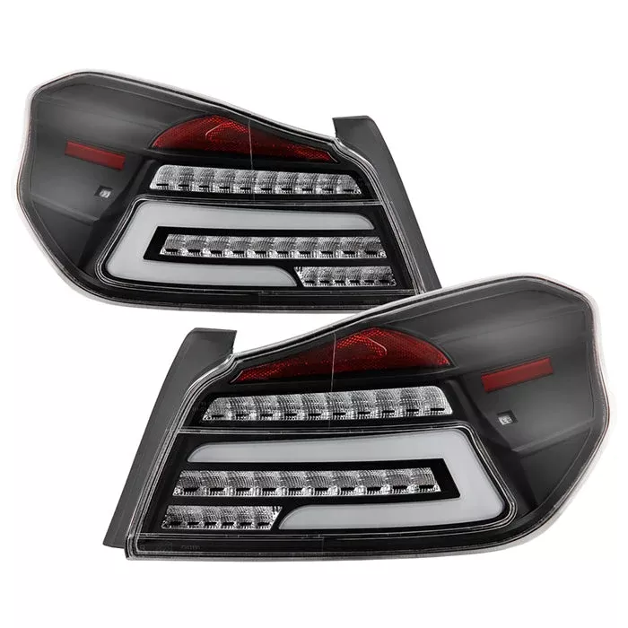 SPYDER 15-19 Subaru Impreza/WRX STi Light Bar LED Tail Lights – Black 9049095