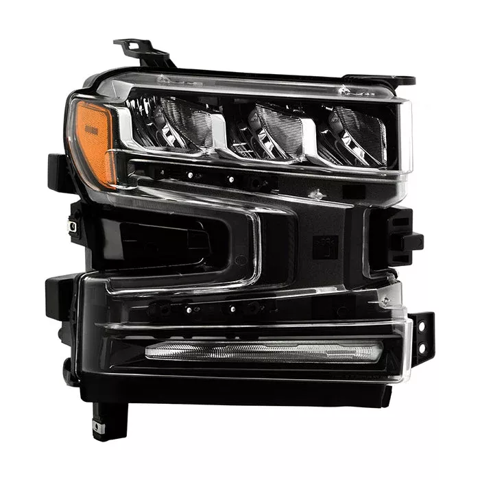 SPYDER 19-21 Chevy Silverado 1500 Full LED DRL and High/Low Beam w/ Halogen Signal – OE Right 9952395