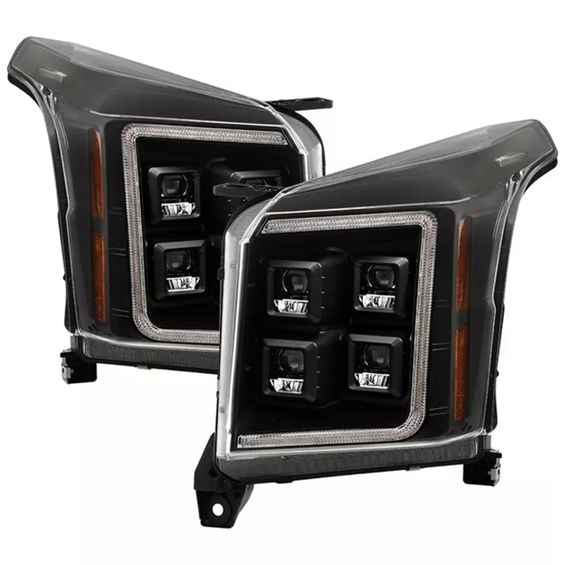 SPYDER Apex 15-20 GMC Yukon High-Power LED Module Headlights – Black (PRO-YD-GY15HALAP-SBSEQ-BK) 5088741