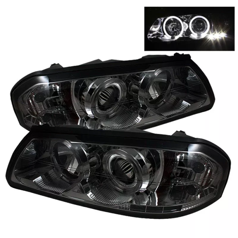 SPYDER Chevy Impala 00-05 Projector Headlights LED Halo LED Smoke High H1 Low H1 PRO-YD-CHIP00-HL-SM 5009425