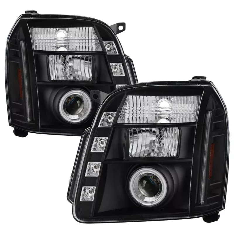 SPYDER GMC Yukon 07-14/GMC Yukon XL 07-14 Projector Headlights CCFL Halo LED Blk PRO-YD-GY07-CCFL-BK 5038302