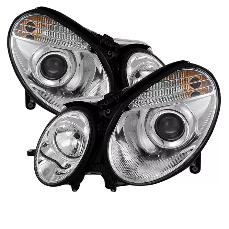 SPYDER Mercedes Benz E-Class 07-09 Projector Headlights Halogen Model Only- Chrm PRO-YD-MBW21107-C 5042200