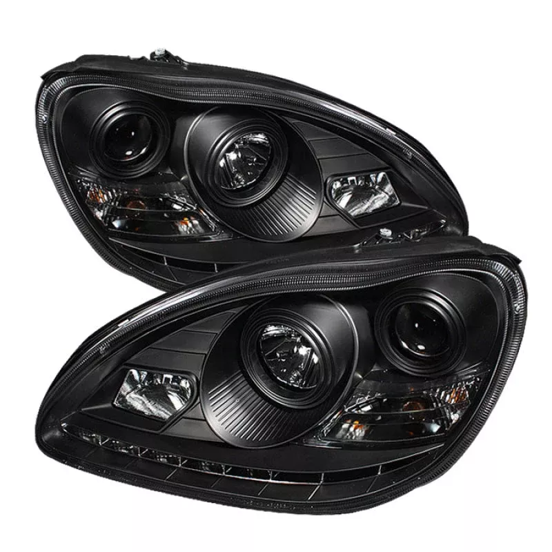SPYDER Mercedes Benz S-Class 03-06 Projector Xenon/HID Model- DRL Blk PRO-YD-MBW220-HID-DRL-BK 5029942