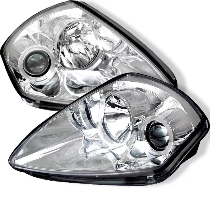 SPYDER Mitsubishi Eclipse 00-05 Projector Headlights LED Halo Chrome High H1 Low H1 PRO-YD-ME00-HL-C 5011381