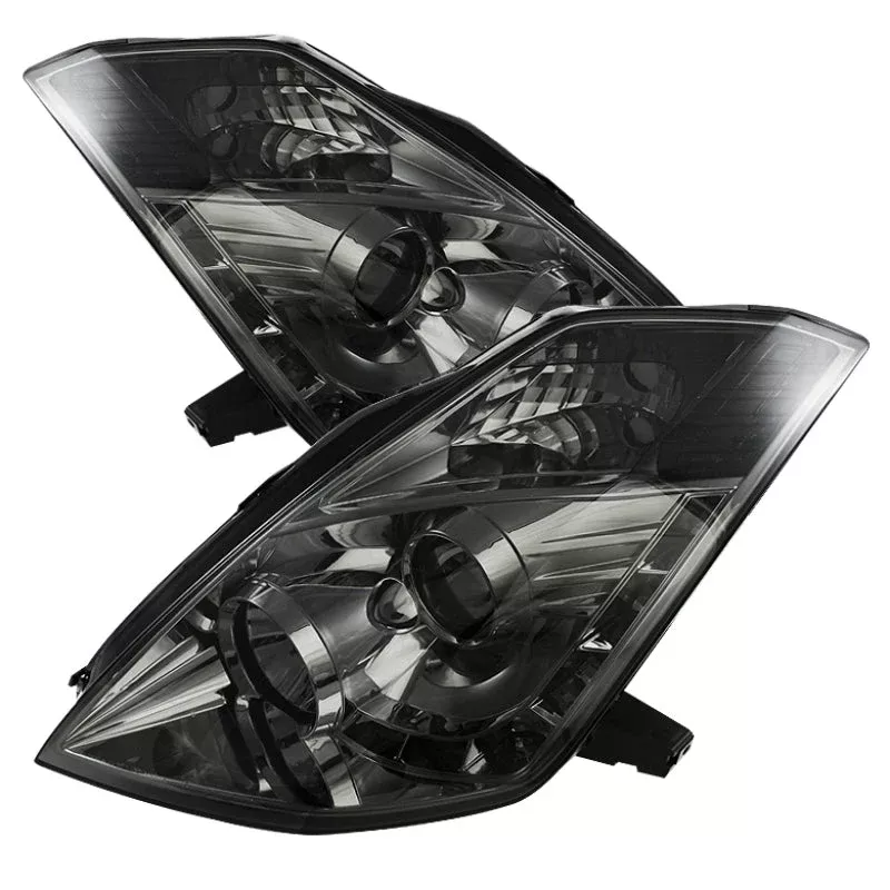 SPYDER Nissan 350Z 06-08 Projector Headlights Xenon/HID Model- DRL Smke PRO-YD-N350Z06-HID-DRL-SM 5042323