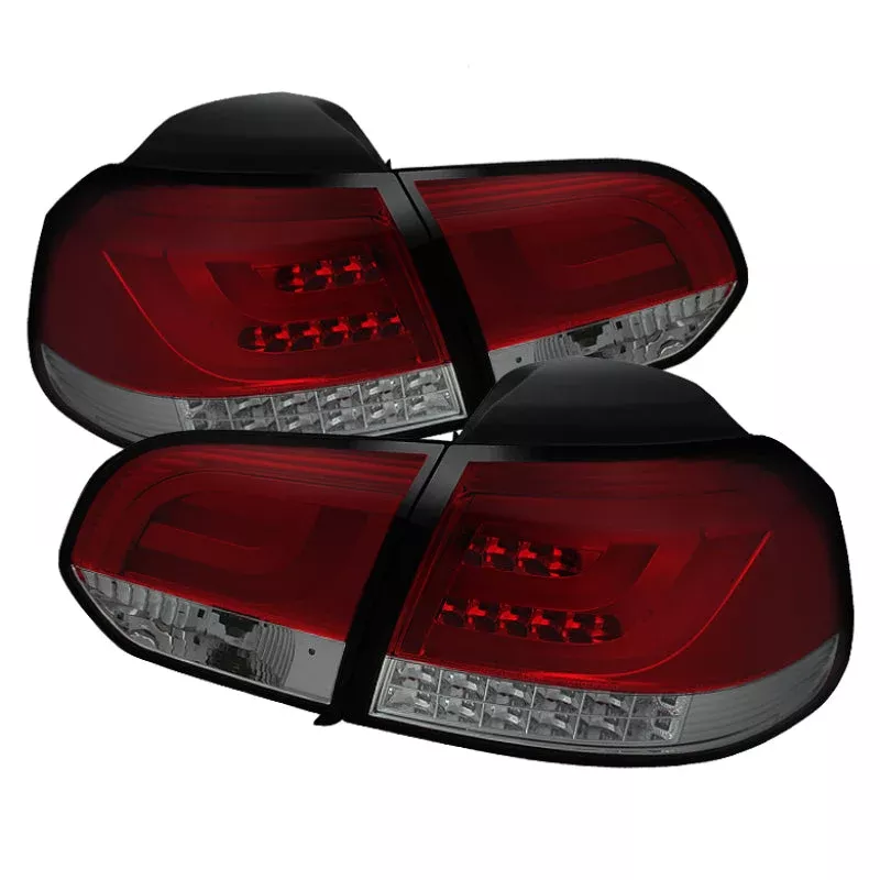 SPYDER Volkswagen Golf/GTI 10-13 G2 Type W Light Bar LED Tail Lights Red Smke ALT-YD-VG10-LED-G2-RS 5071798