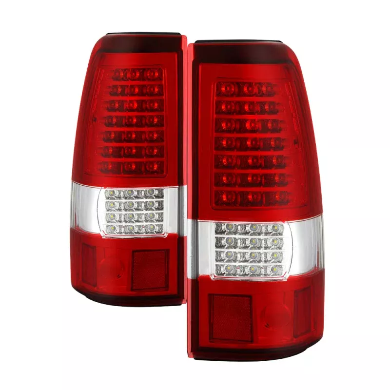SPYDER xTune 03-06 Chevrolet Silverado 1500/2500HD LED Tail Lights – Red Clear (ALT-JH-CSIL03-CS-RC) 9037665