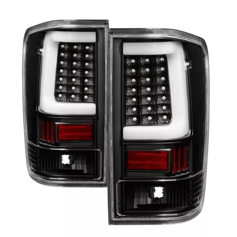 SPYDER xTune 04-15 Nissan Titan Light Bar LED Tail Lights – Black (ALT-ON-NTI04-LBLED-BK) 9038532