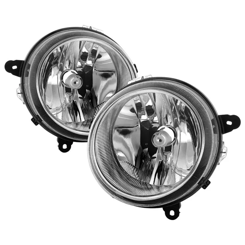 SPYDER xTune 07-17 Jeep Patriot (w/o Auto Leveling Lights) OEM Style Headlights – Chrome (HD-JH-JPA07-OE-C) 9042751