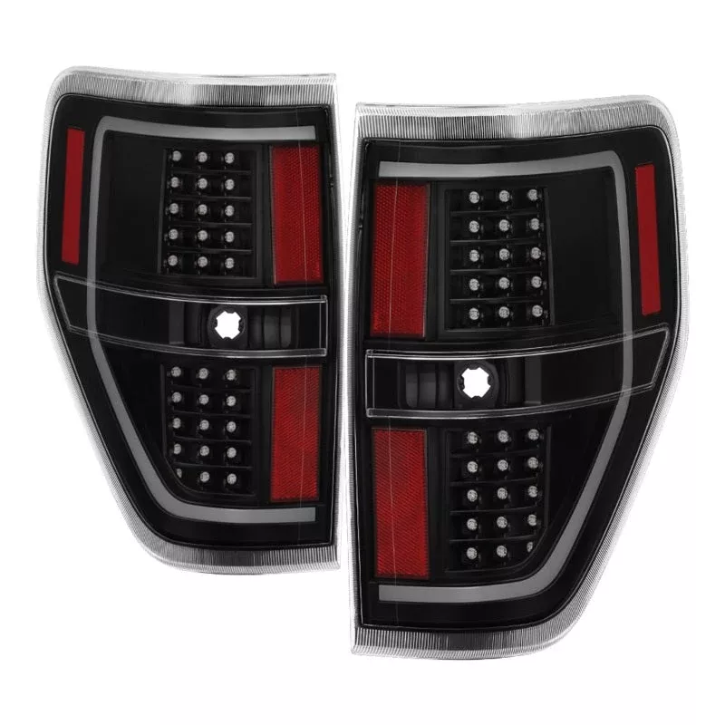SPYDER xTune 09-14 Ford F-150 Light Bar LED Tail Lights – Black (ALT-JH-FF15009-LBLED-BK) 9042188