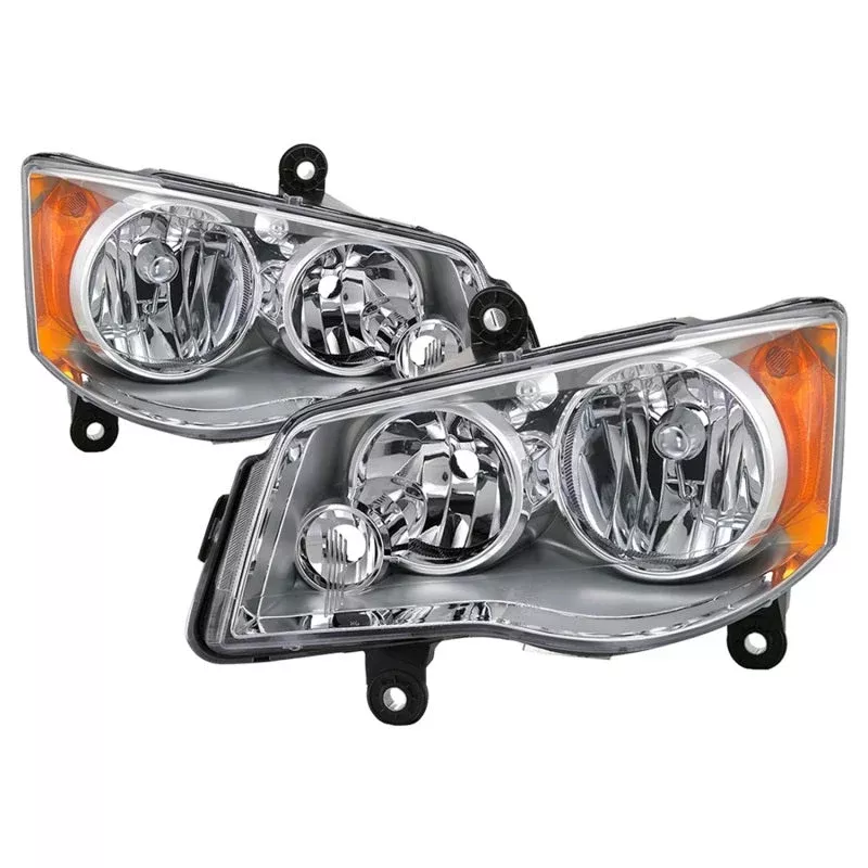 SPYDER xTune 11-17 Dodge Grand Caravan OEM Style Headlights – Chrome (HD-JH-CHRTC08-AM-C) 9042508