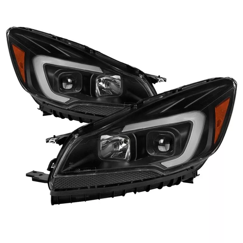 SPYDER xTune 13-16 Ford Escape LED Light Bar Halogen Projector Headlights – Black (PRO-JH-FESCA13-LB-BK) 9042904