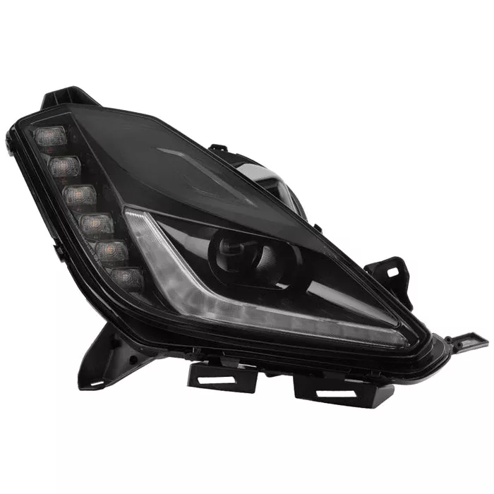 SPYDER xTune 14-18 Chevy Corvette Xenon HID LED DRL Headlight - OE Right (HD-JH-CCORV14-HID-OE-R) 9960178