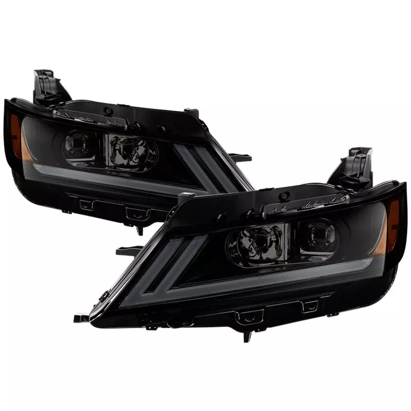SPYDER xTune 14-18 Chevy Impala (Excl Limited) DRL Halogen Proj Headlights – Blk Smk (PRO-JH-CIM15-LB-BSM) 9042881