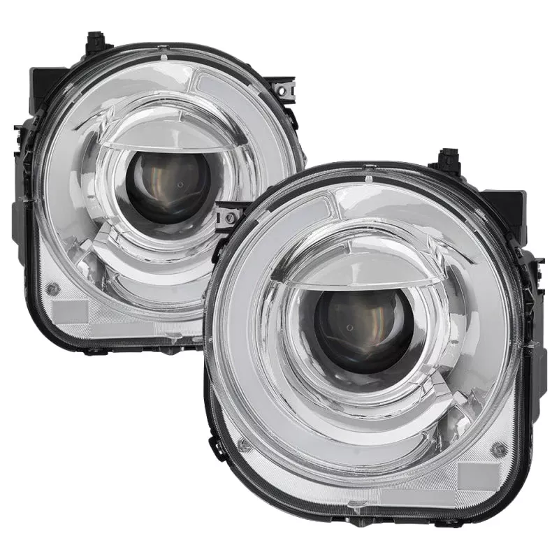 SPYDER xTune 15-17 Jeep Renegade Light Bar DRL Projector Headlights -Chrome (PRO-JH-JREN-LBDRL-C) 9039737