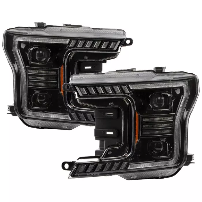 SPYDER xTune 18-20 Ford F150 Sequential LED High/Low Headlights - Black (PRO-CH-FF15018S-BBLED-BK) 9960437