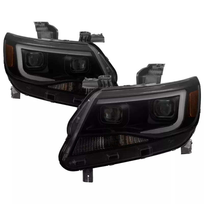 SPYDER xTune Chevy Colorado 15-17 HalogenOnly Projector Headlights - Black Smoked PRO-JH-CCO04-LBDRL-BSM 9039300
