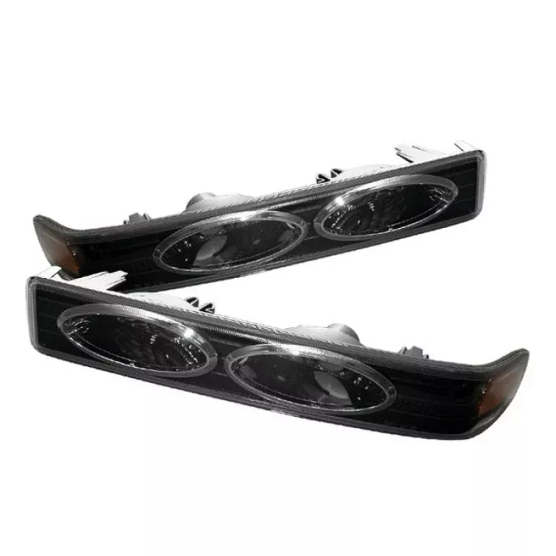 SPYDER Xtune Chevy S10 / Blazer 98-00 Amber Reflector Bumper Lights Black CBL-CS1098-YD-BK-AM 5014702